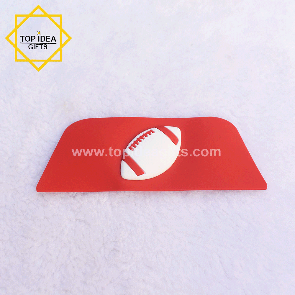 3D PVC Bumpers for Helmet Hotsale baseball Football helmet PVC Decals with adhesive sticker 
