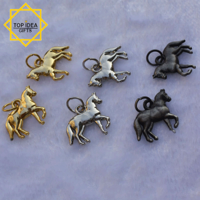 3D Horse Charm engraved Anime charms pendant for bracelet necklace 