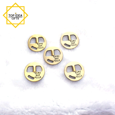 Brass Metal Jewelry Tags For Bracelet Making Jewelry Metal Buckle Charms