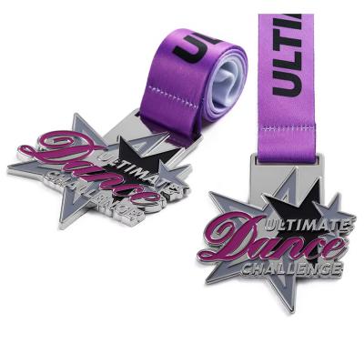 Dance Medal High Quality Soft Enamel Dance Challenge Medal With RIbbon 