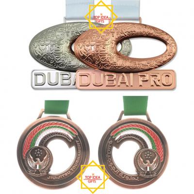 3D Medal Factory UAE Falcon Brass Medal UAE Dubai Pro Medallion