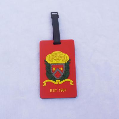 3D soft pvc silicone luggage tags, customized bag tags for USA  - 副本