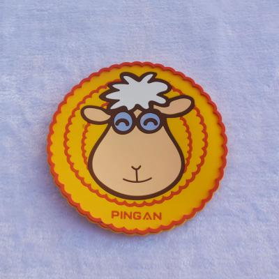 Cartoon cow pvc coaster waterproof coaster - 副本