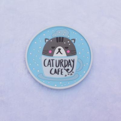 Cat coaster, 3D  pvc silicone cup coaster - 副本